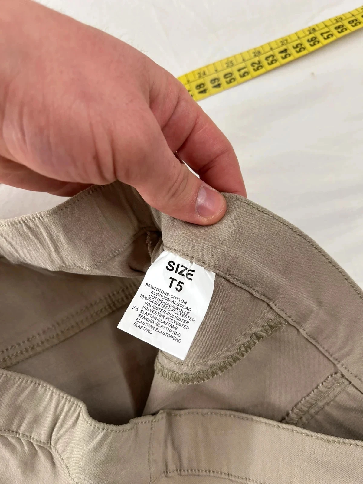 Vintage brown beige straight-leg pants – photo 6